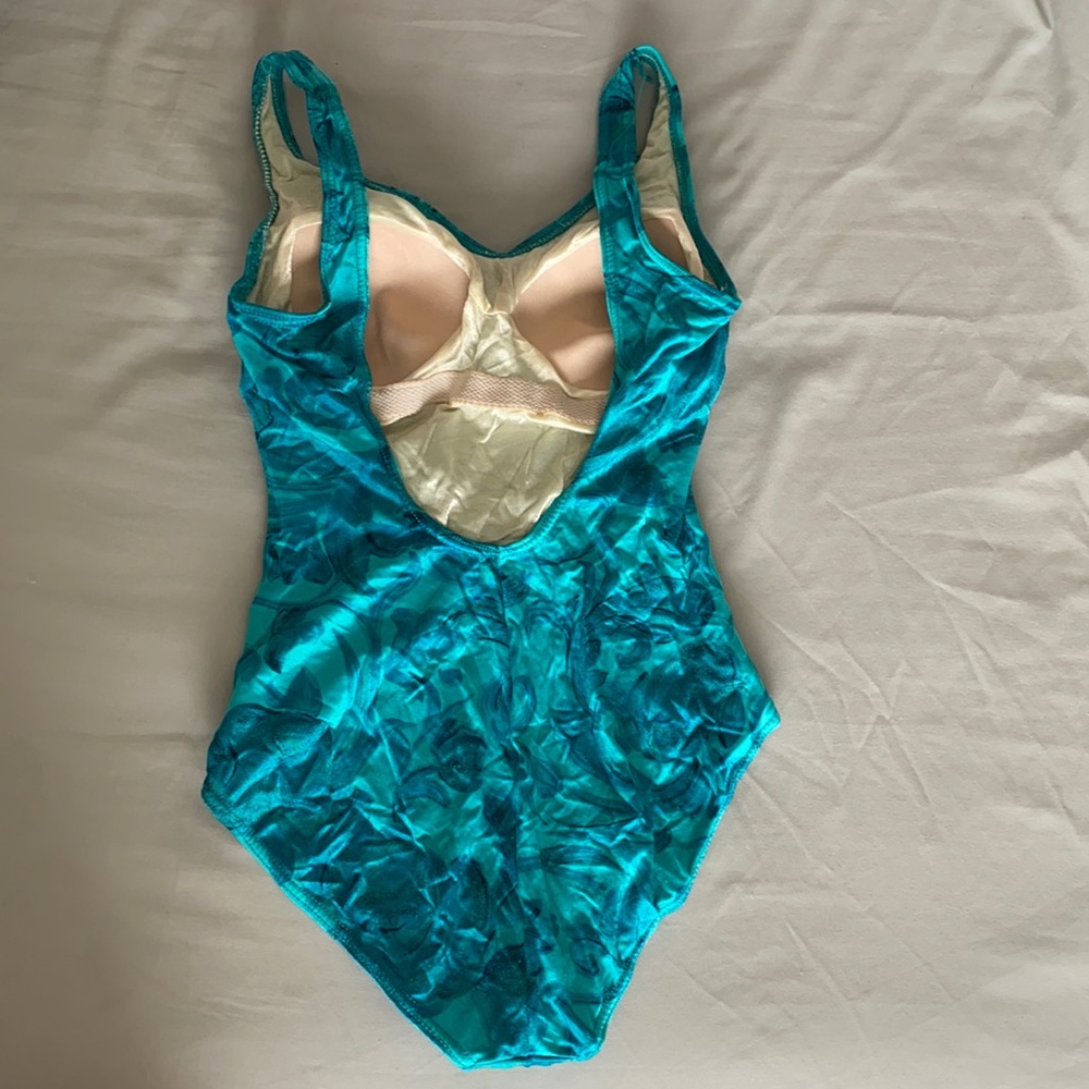 🌿 Turquoise Patterned Swimsuit - Picture 2 of 2